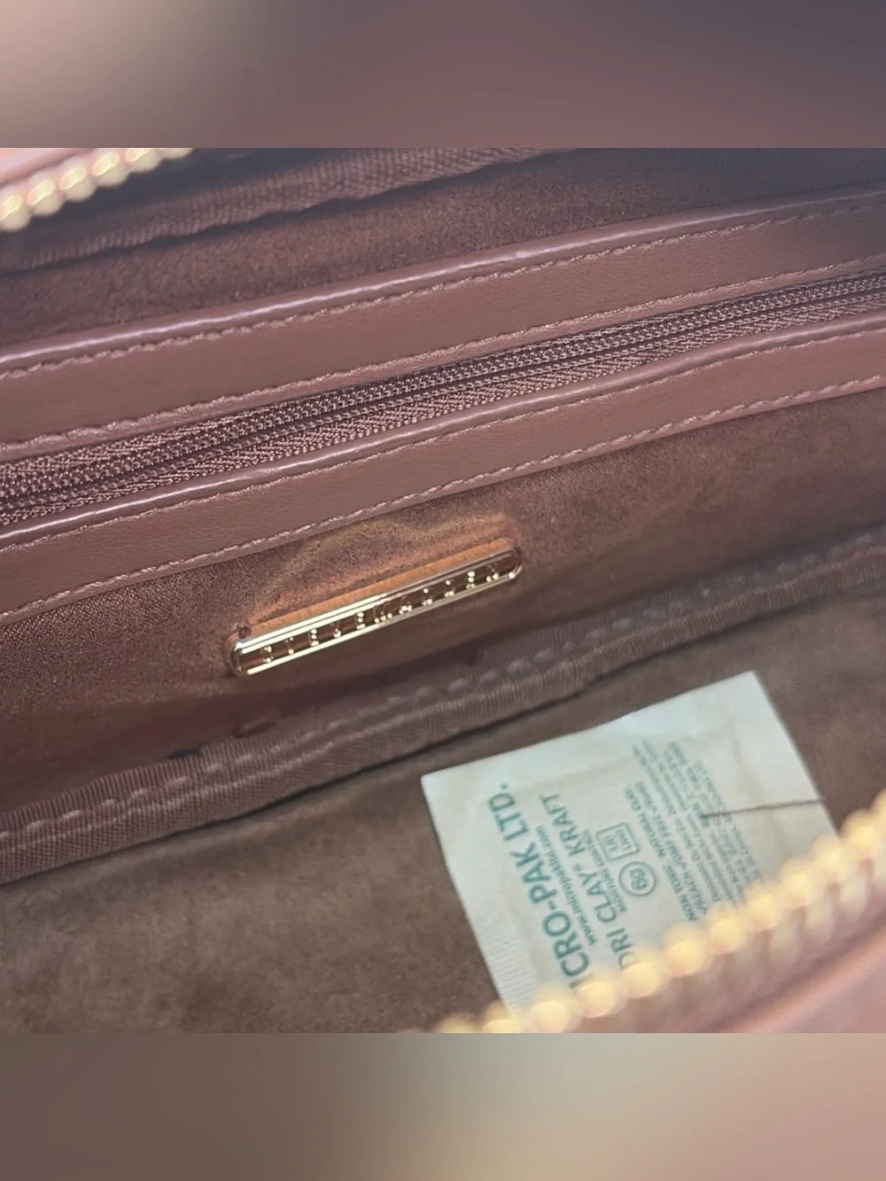 Steve Madden Brown Plaid Blennix Nutshell Crossbody Bag Tassel Dog Charm Fall